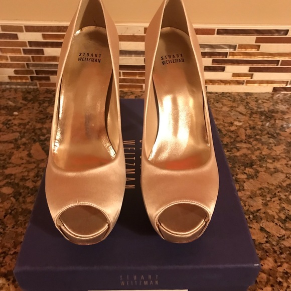 ‼️Sold‼️Stewart Weizmann Peep Toe - Picture 3 of 8